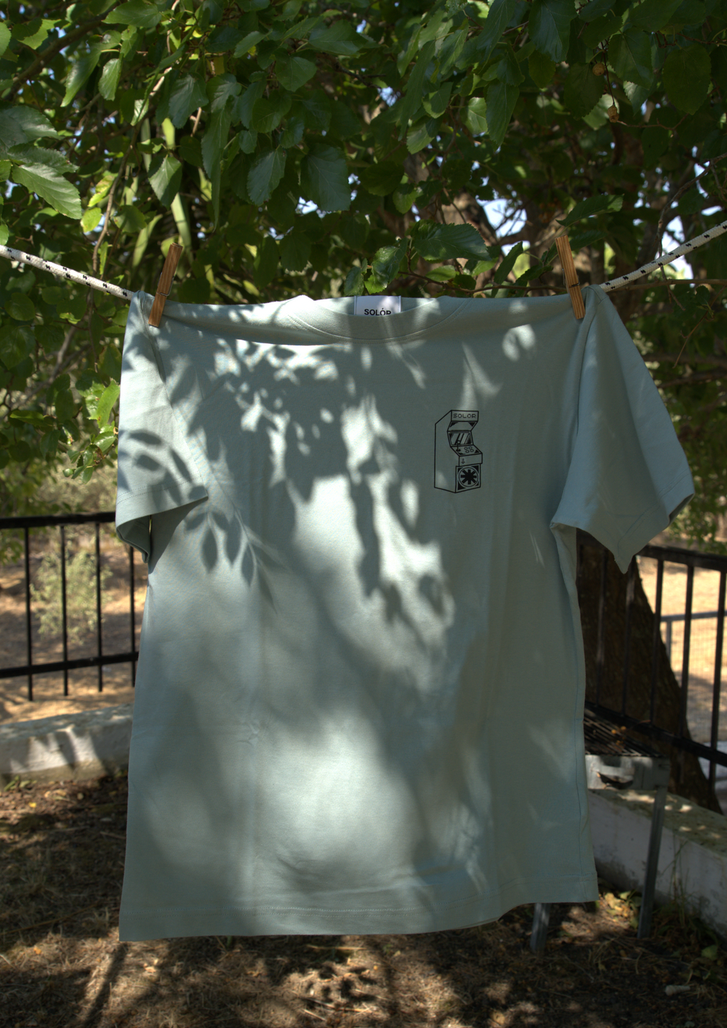 Let's Try Again Slate Green Tee